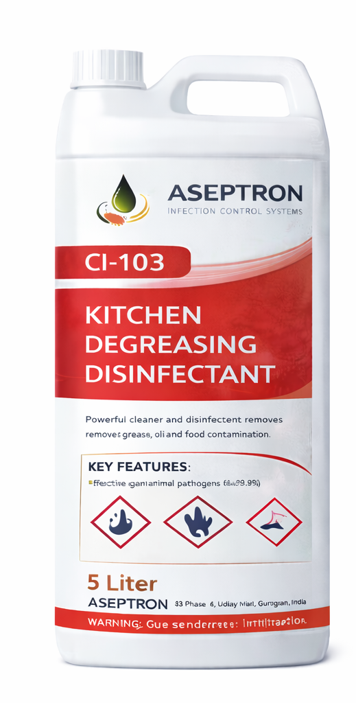 Kitchen degreasing disinfectant